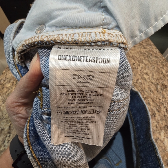 One X Oneteaspoon Lovers Denim Shorts Women's 27 Button Fly - Picture 10 of 10